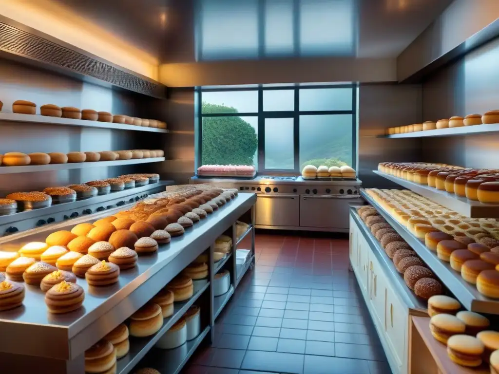 Un acogedor rincón de una panadería argentina tradicional donde se preparan con esmero los icónicos alfajores de dulce de leche