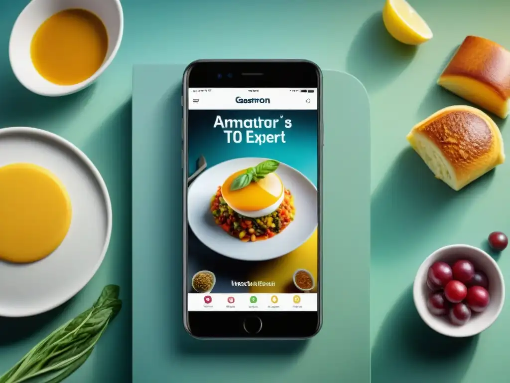 Descubre la app gastronomía experto transformación con interface sofisticada y herramientas culinarias avanzadas