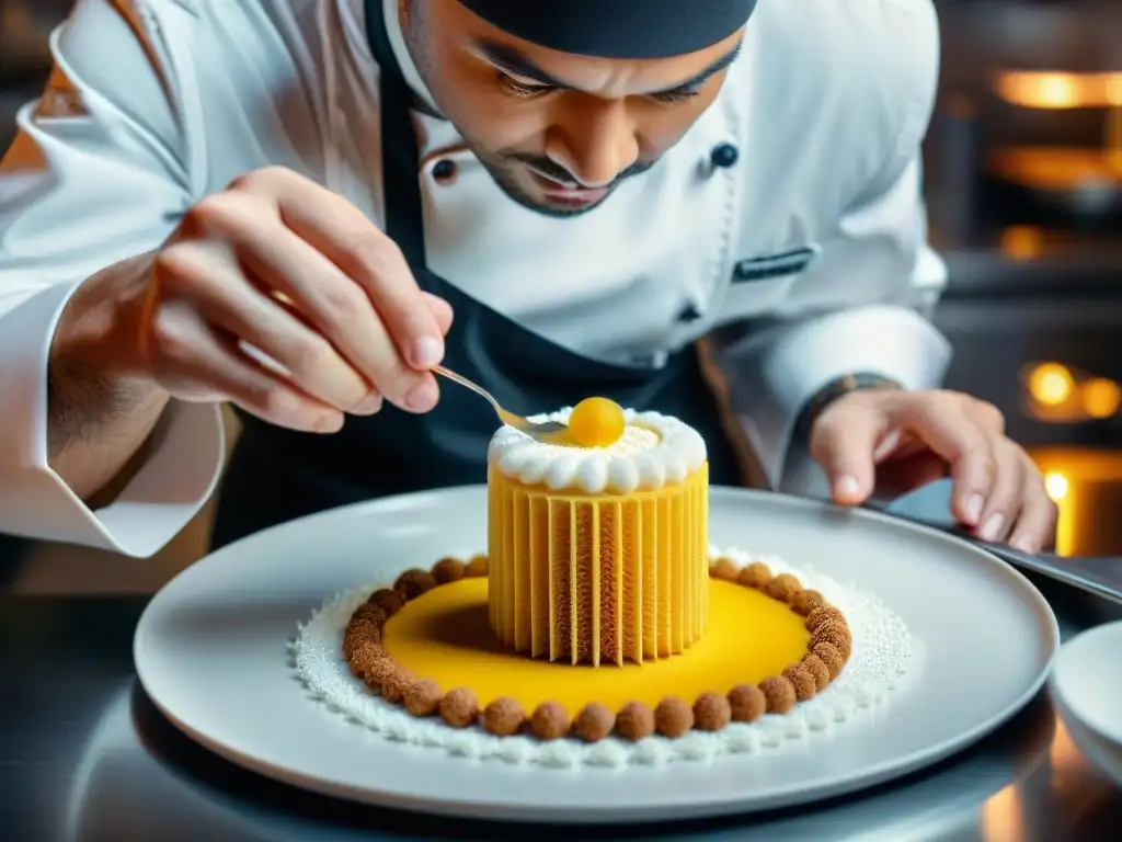 Un chef con estrella Michelin crea esculturas de azúcar impresas en 3D para un postre exquisito