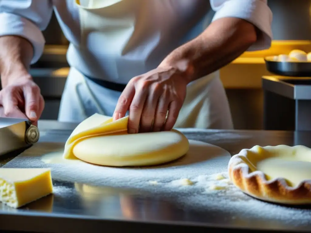 Chef pastelero experto en secretos de laminación para hojaldres perfectos