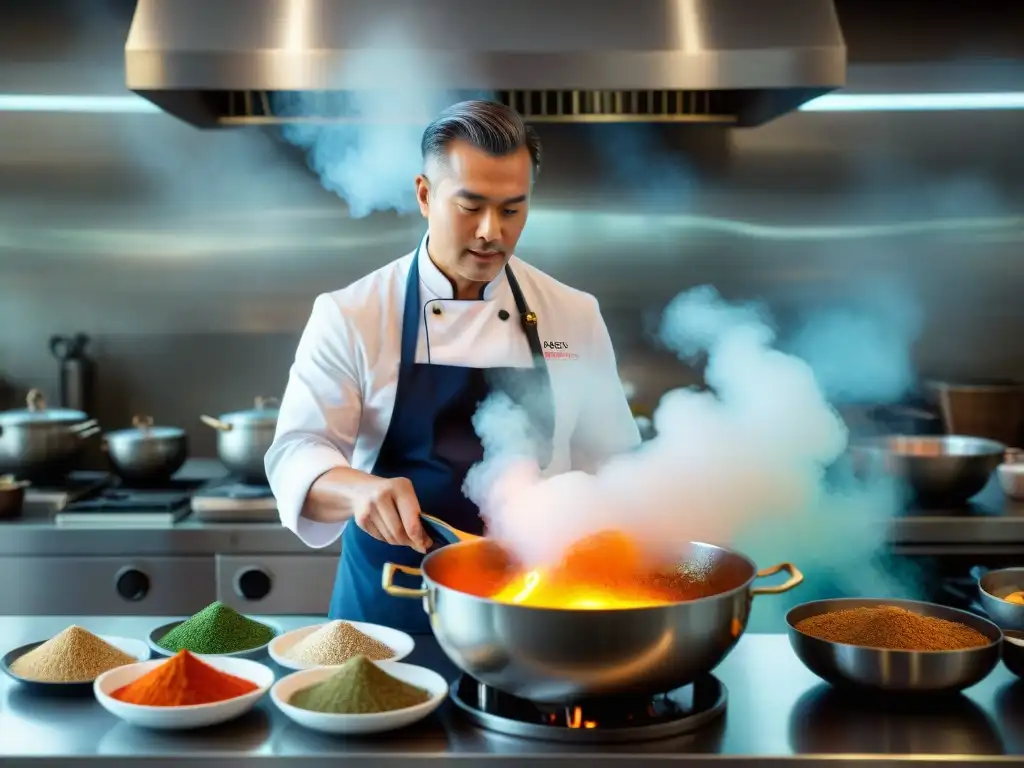 Cocina internacional: Chef David Thompson enseña cocina tailandesa a estudiantes en una animada clase