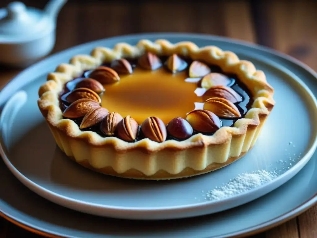 Deliciosa Frangipane receta almendras gourmet: exquisita tarta con crema de almendra y crujiente base dorada