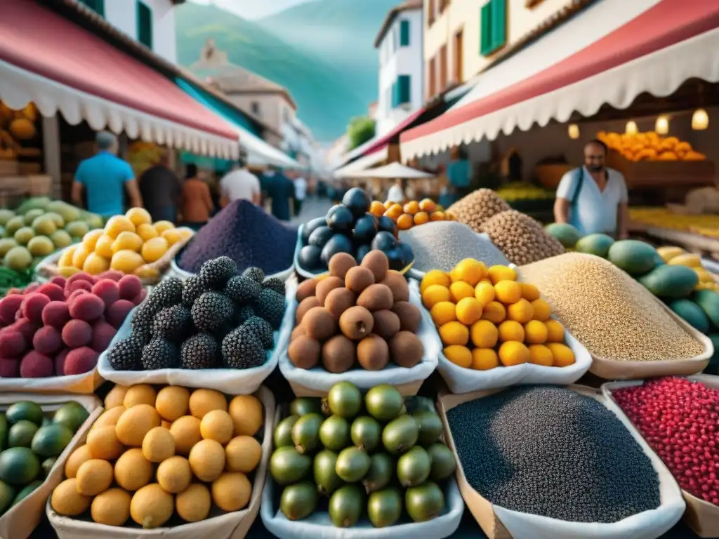 Explorando destinos gourmet: un mercado al aire libre en España rebosante de superalimentos exóticos y cultura local