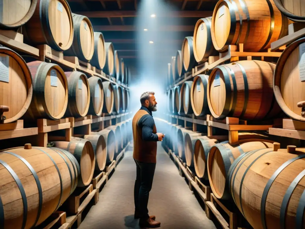 Elaboración de vinagres balsámicos añejos en bodega italiana tradicional