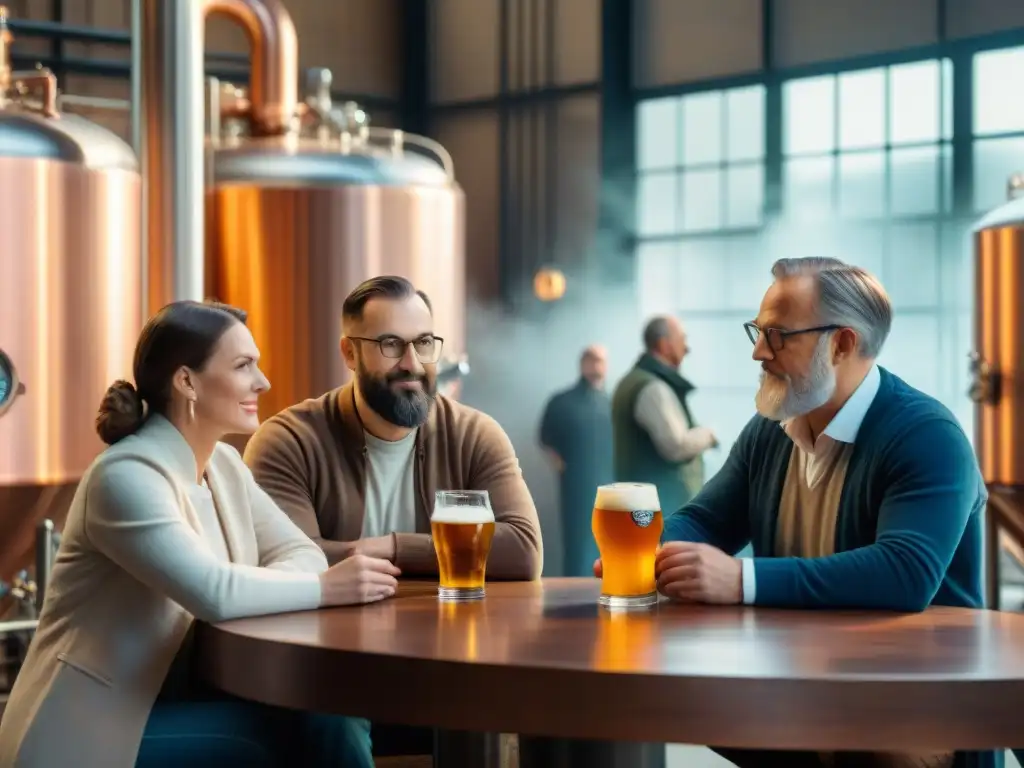 Un encuentro único de pioneros de la cerveza en una cervecería tradicional