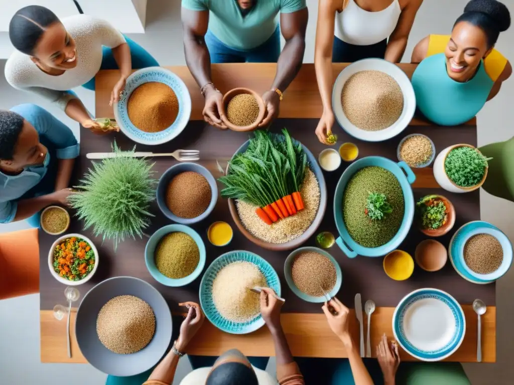 Una escena animada de Cocinando con Teff: Supergrano Africano