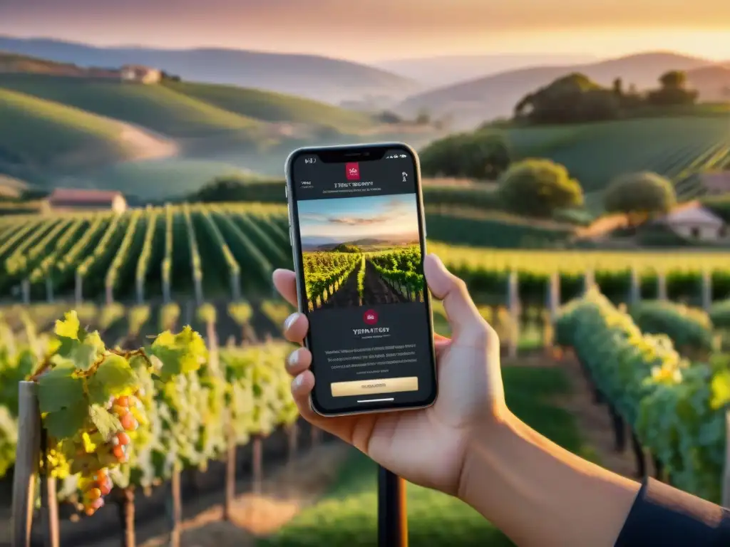 Una experiencia digital de cata de vinos en una app para amantes del vino