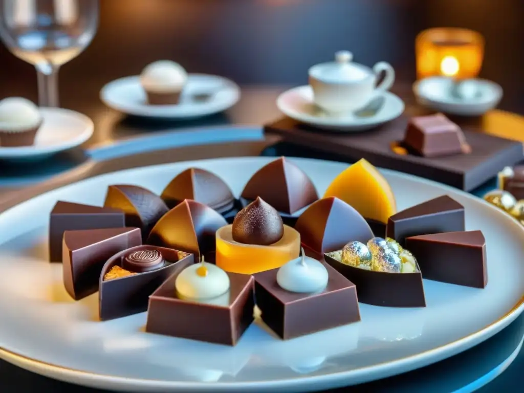 Una experiencia de lujo con chocolate en un hotel exclusivo: degustación gourmet en un entorno elegante y opulento