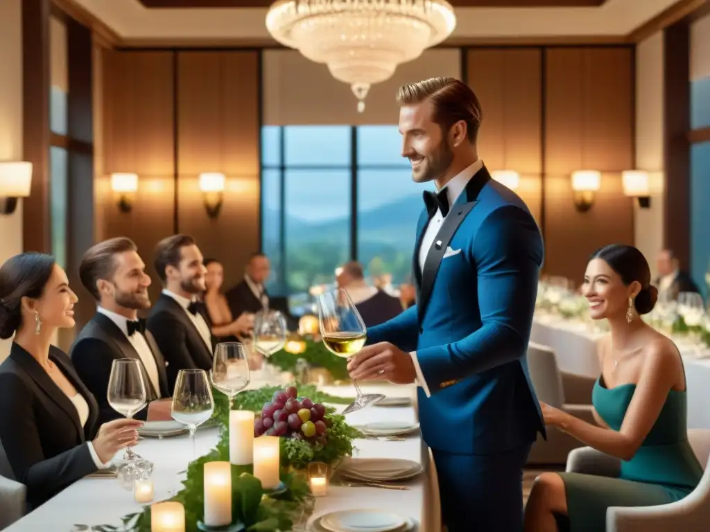 Experiencias únicas: Maridaje de vinos y alimentos en elegante comedor de hotel