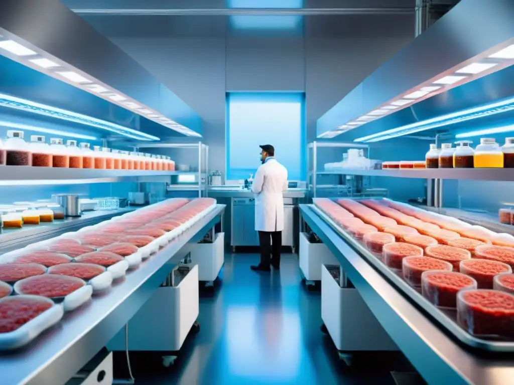 Experimento de carne cultivada como cambio paradigma en laboratorio futurista