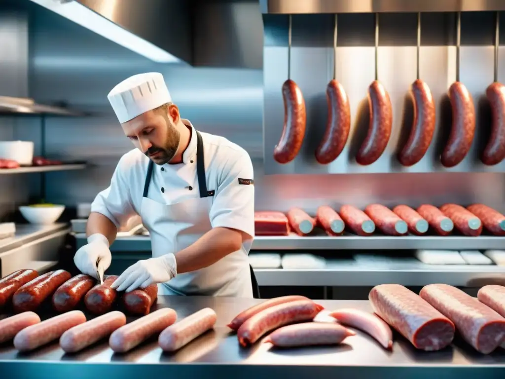 Un experto carnicero selecciona cortes de carne para embutidos, evitando errores