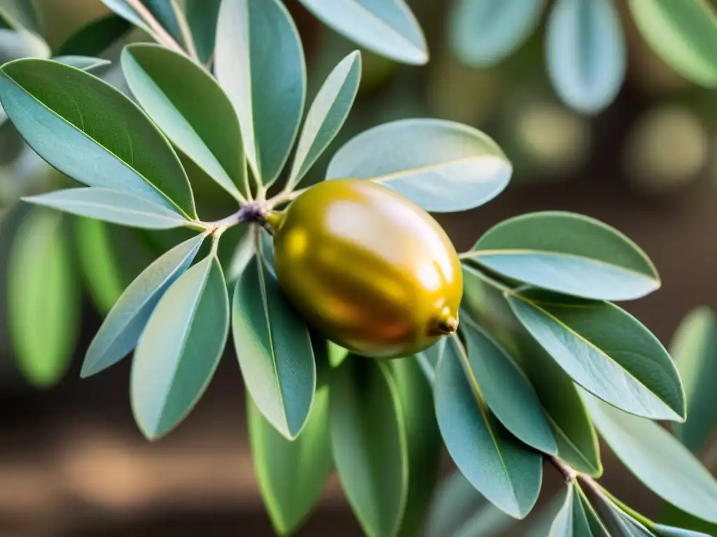 Exquisita extracción de aceite de oliva dorado en medio de un olivar bajo el sol mediterráneo