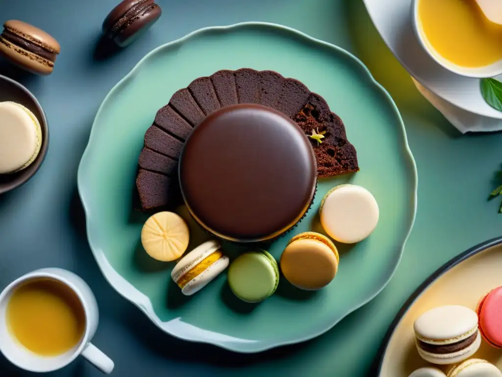 Deliciosos postres con anís estrellado Una exquisita selección de postres con anís estrellado en elegante presentación