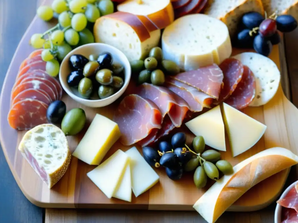 Una exquisita tabla de charcutería italiana con sabores únicos, destacando la artesanía culinaria y riqueza cultural