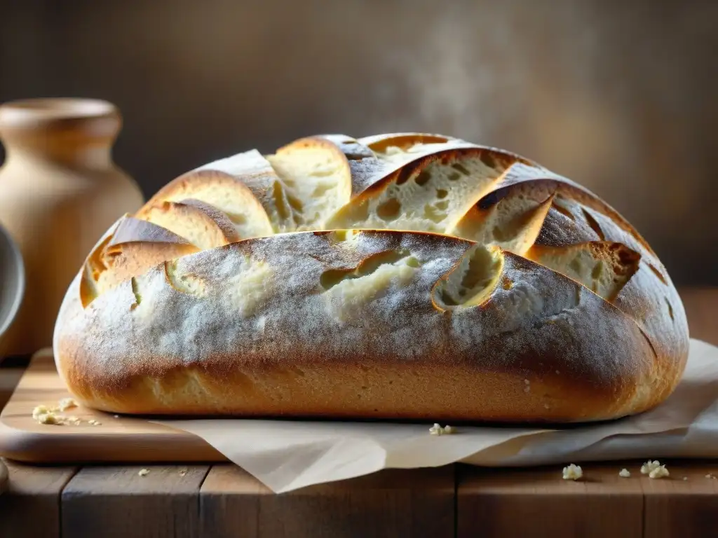 Una exquisita variedad de panes sin gluten saludables gourmet, horneados con detalle y amor, sobre una mesa rústica