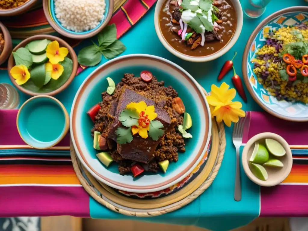 Un festín de sabores mexicanos: mole poblano, ceviche, chiles en nogada y cochinita pibil, acompañados de vinos y licores mexicanos