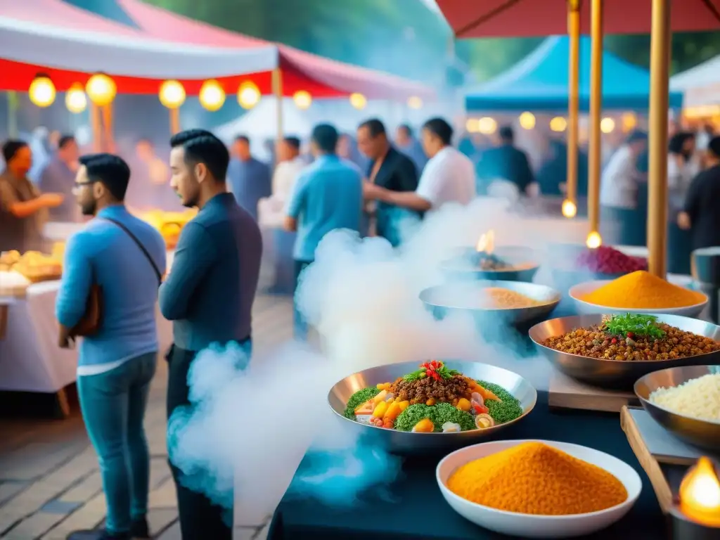 Un festival de comida gourmet inolvidable, con deliciosos platos de todo el mundo y una atmósfera vibrante