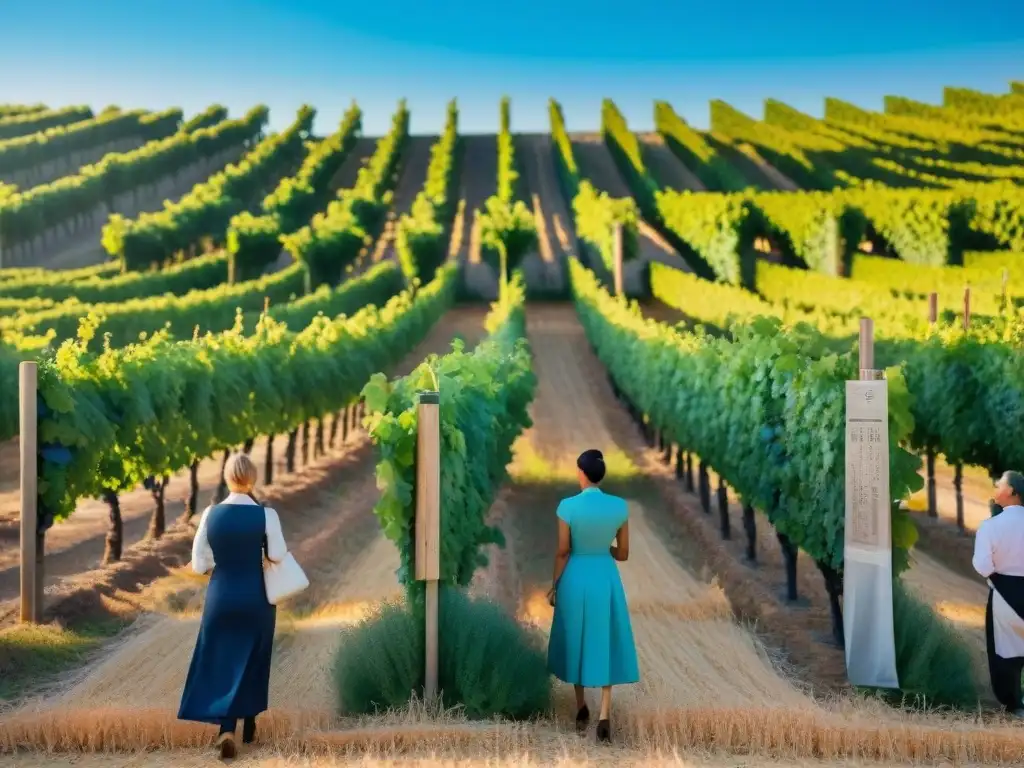 Un festival único en viñedos de Provence: visitantes degustan vino rodeados de barriles y viñedos bajo un cielo azul