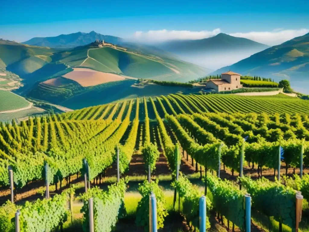 Fusión creativa en viñedos Rioja: artistas crean entre viñedos y colinas bajo cielo azul