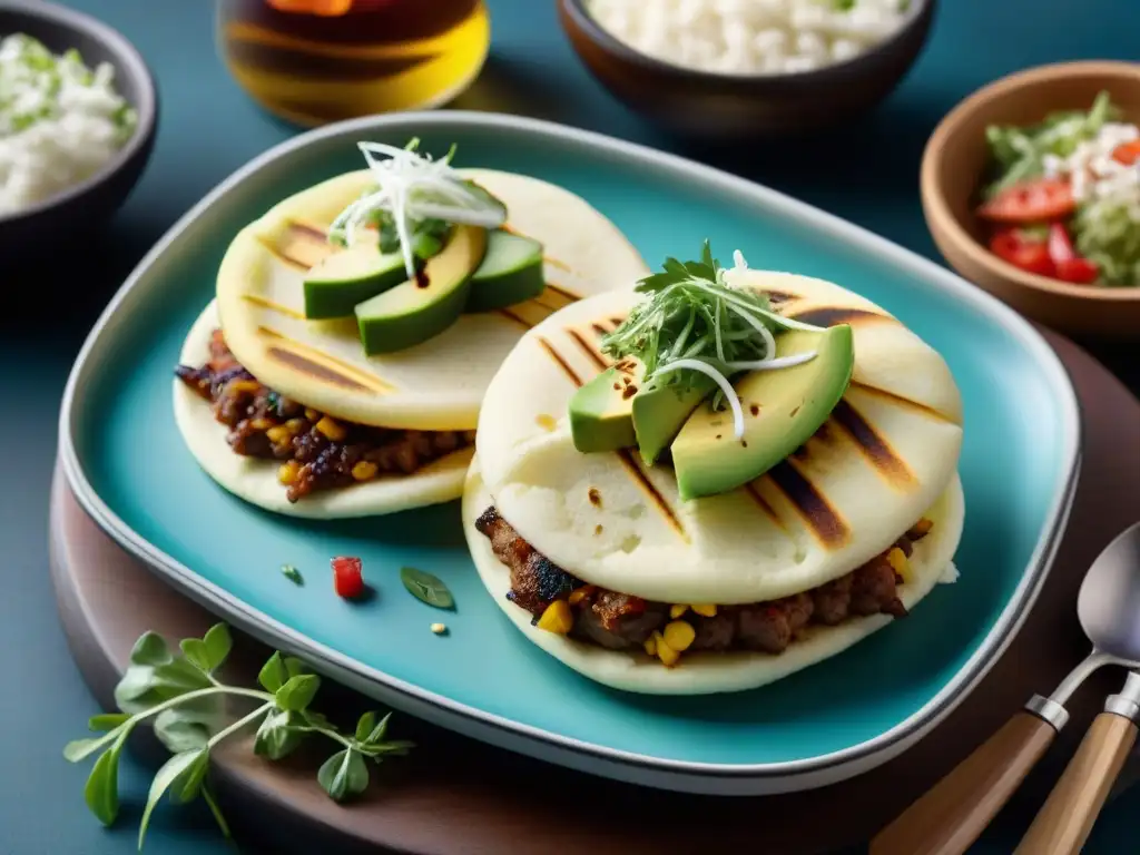 Una evolución gourmet de arepas latinas con ingredientes innovadores