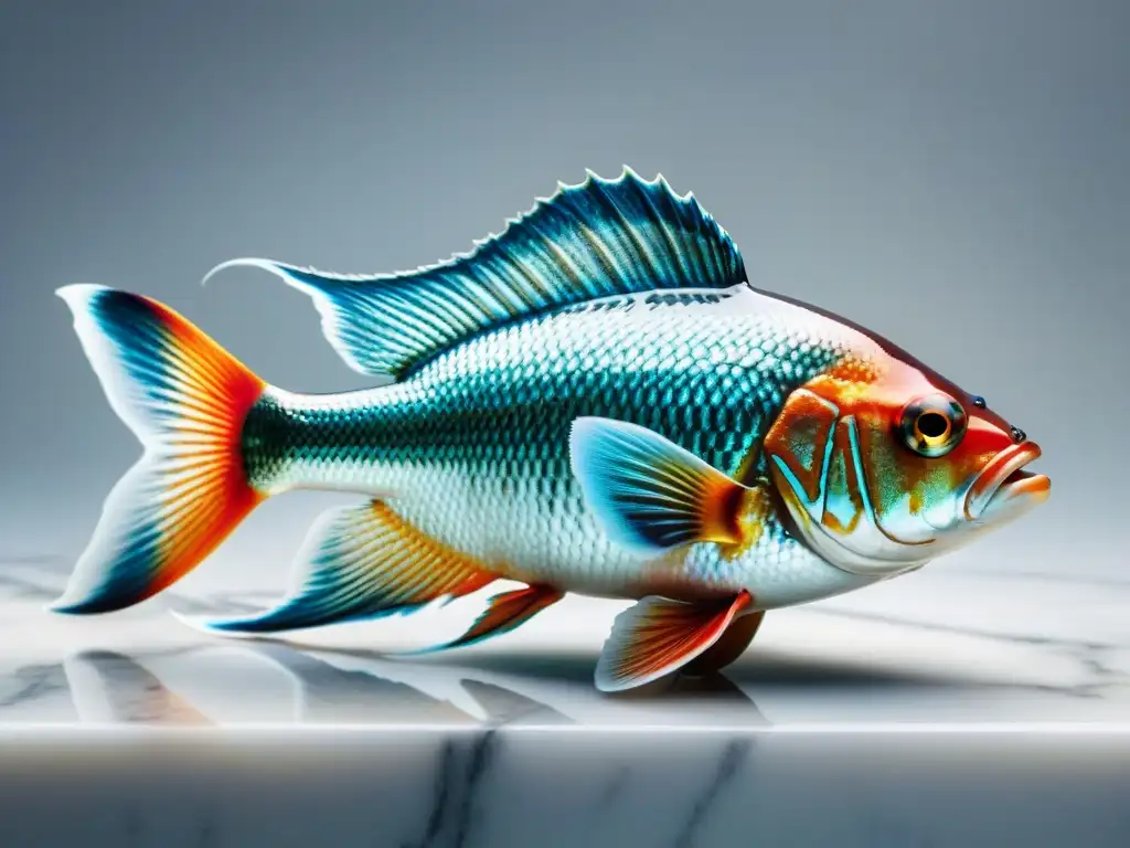 Guía gourmet para diferenciar pescado premium y común en imagen ultradetallada