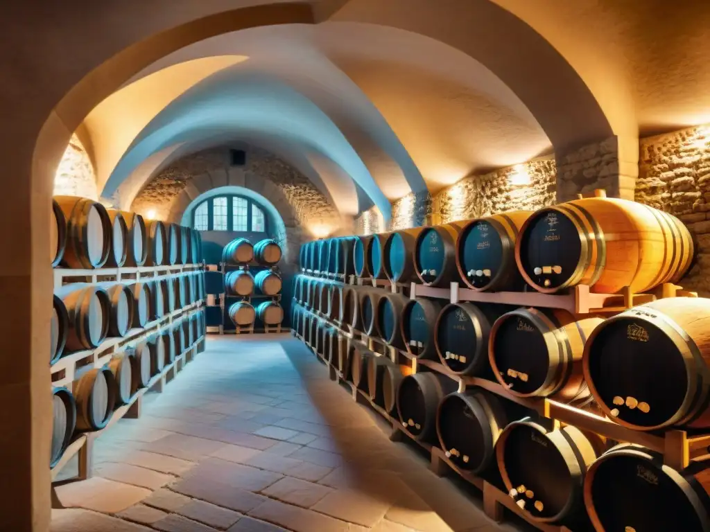 Explora la historia y lujo de bodegas de vino prestigiosas en una majestuosa cava centenaria