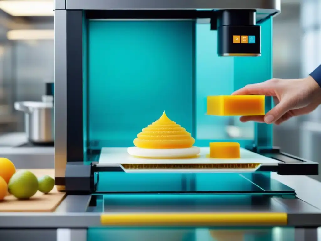 Increíble impresora 3D de alimentos en acción, creando platos personalizados