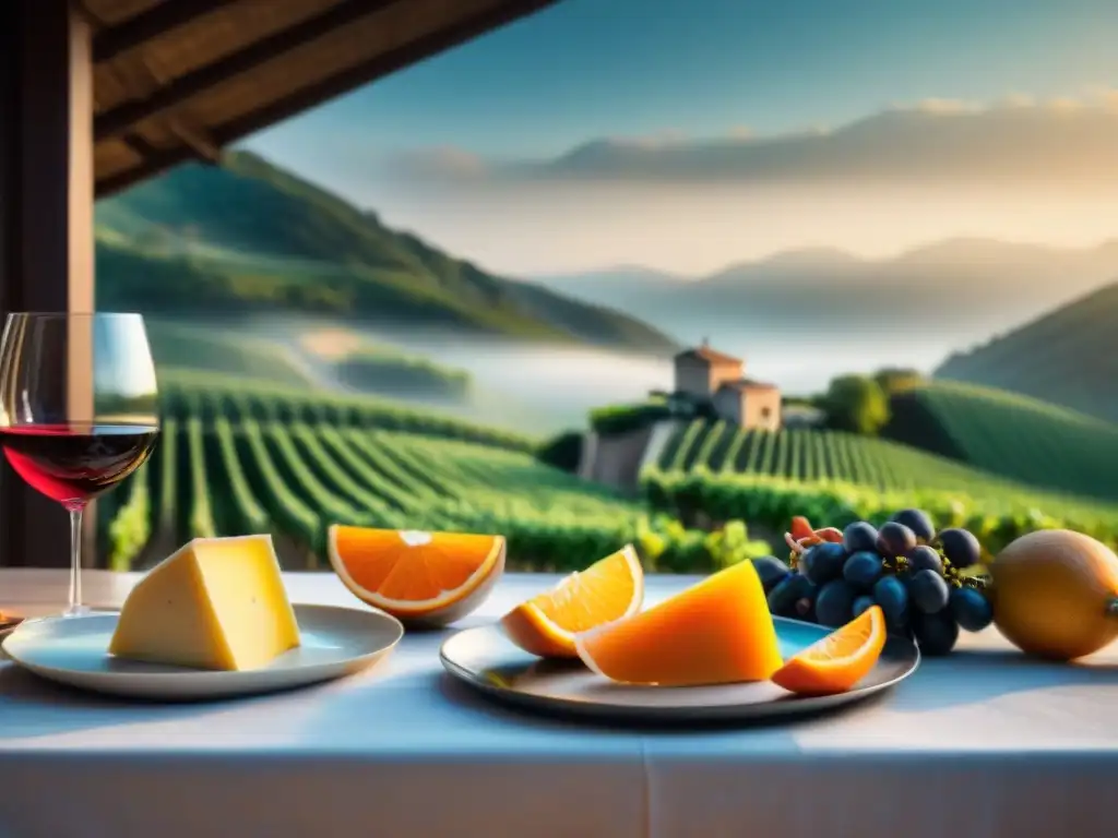 Exquisita cata de vinos naranjas en elegante ambiente Una lujosa degustación de vinos naranja gourmet en un ambiente cálido y sofisticado