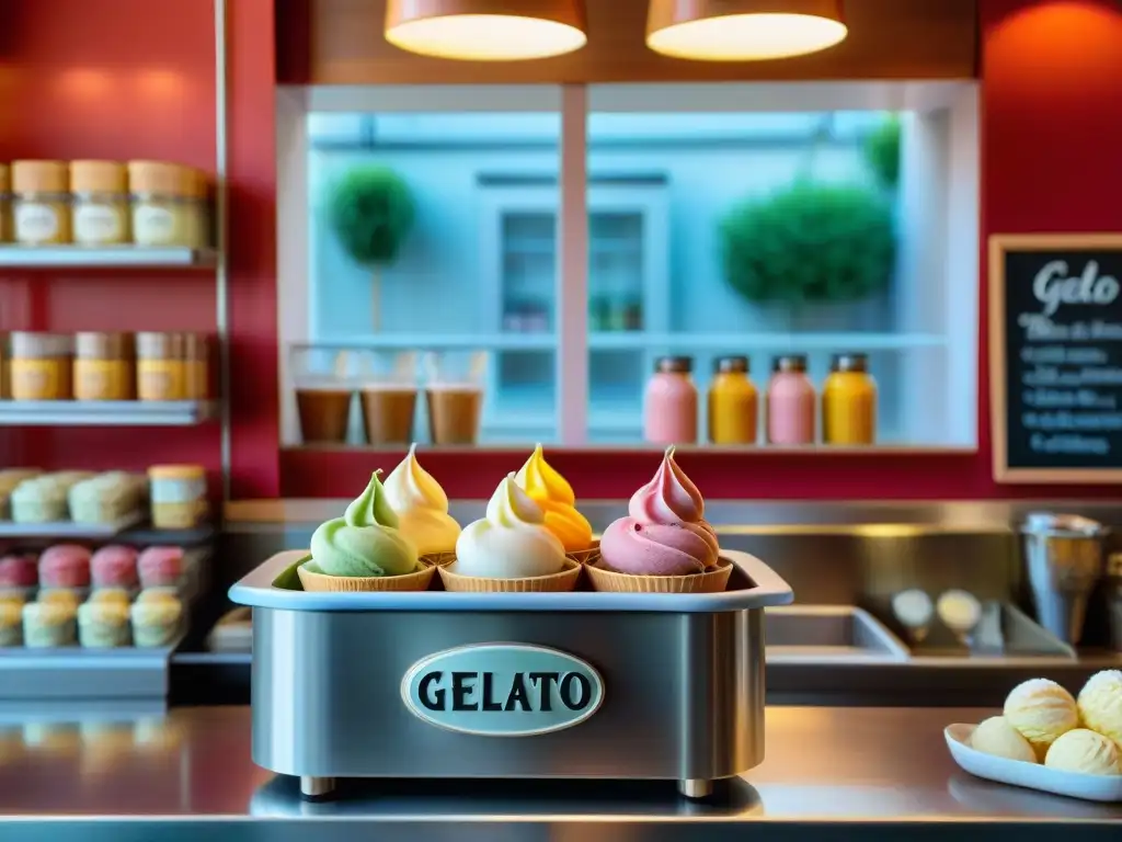 Un maestro artesano de helado gourmet crea con historia en una encantadora heladería