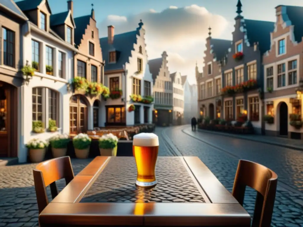 Explora las mejores cervecerías gourmet de Bélgica en una encantadora calle adoquinada