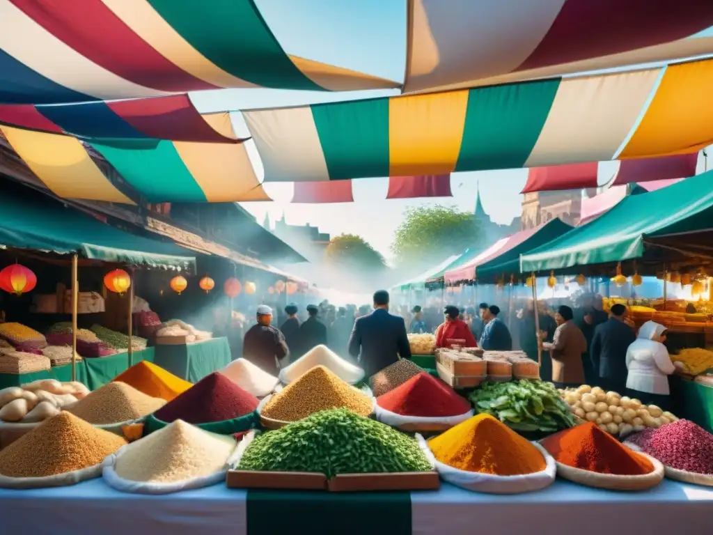 Un mercado vibrante y multicultural, donde se fusionan sabores y culturas