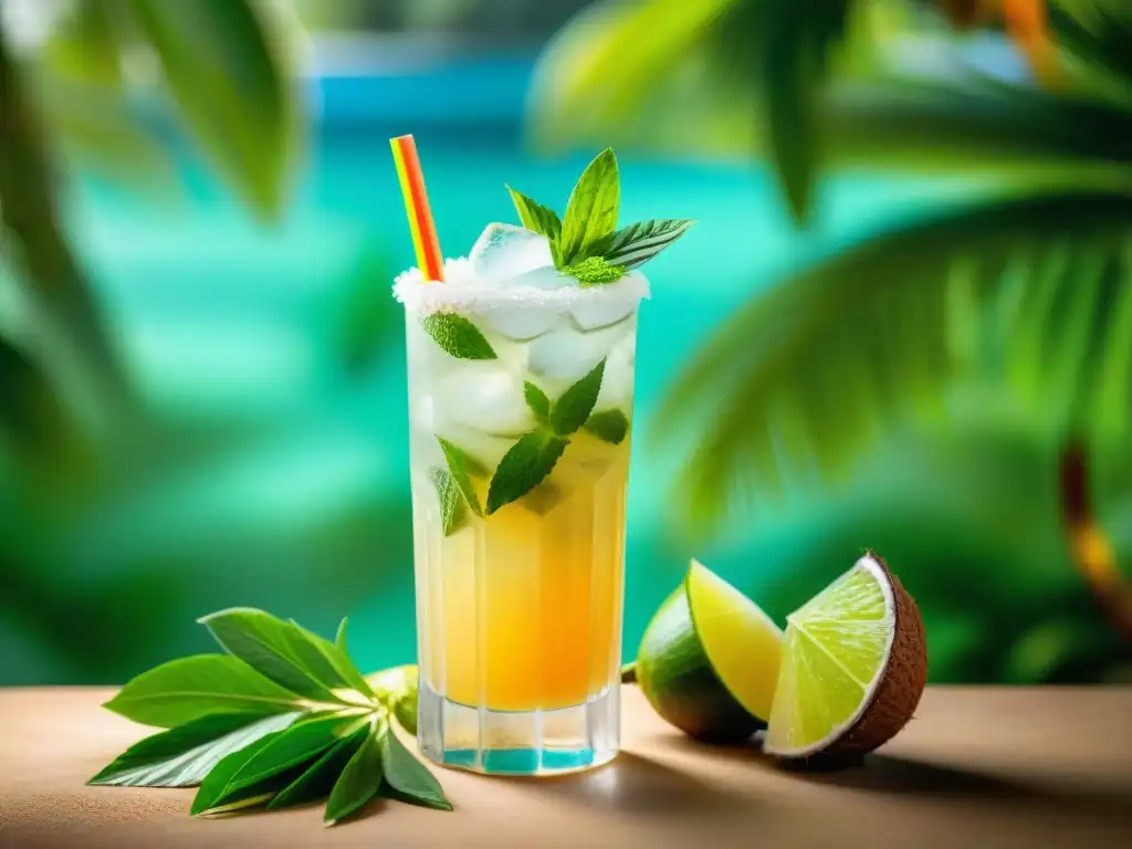 Un Mojito de Coco Cuba con sabores exóticos y ambiente tropical