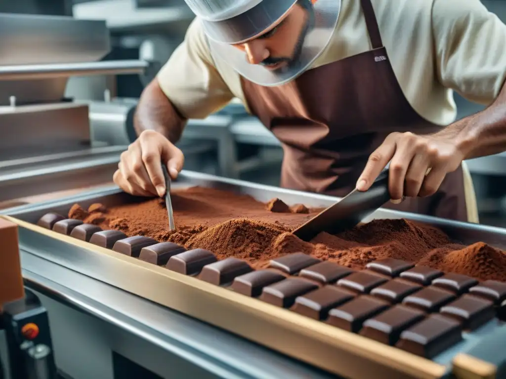 Proceso artesanal de fabricación chocolate bean to bar, desde cacao a barra, detalle y dedicación en cada paso