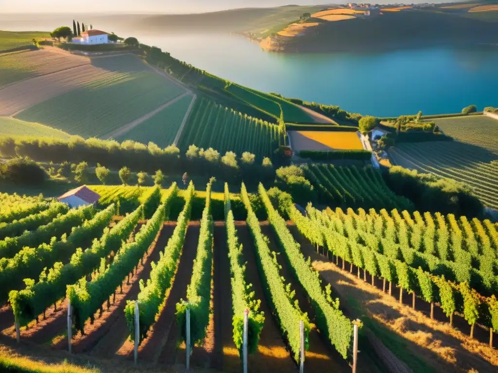 Recorrido gourmet por los viñedos tradicionales de Portugal al atardecer