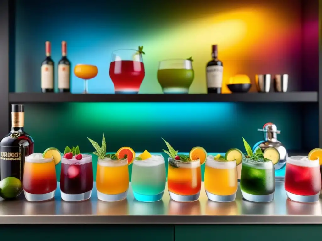 Disfruta de la innovación y el sabor en este vibrante bar de cocteles sin alcohol