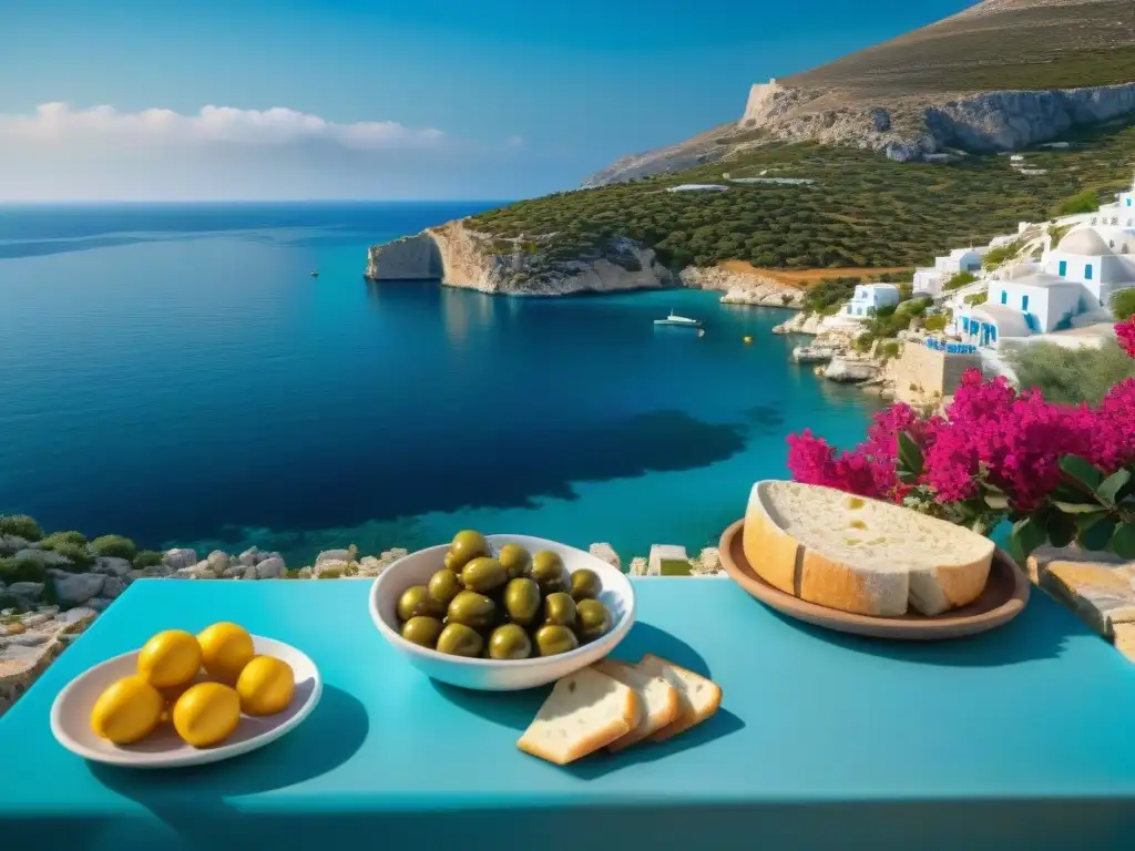 Disfruta de los sabores tradicionales de Grecia en una taberna con vista al mar Egeo