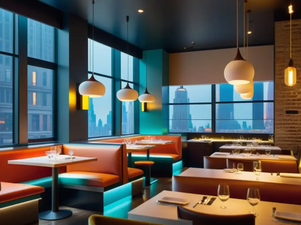 Restaurante moderno en Nueva York: lujo y vanguardia Sumérgete en la sofisticación de un restaurante innovador en Nueva York