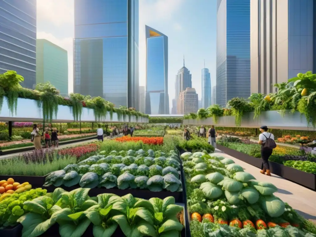 Un vibrante huerto urbano gourmet integra naturaleza y ciudad, con impacto ambiental positivo