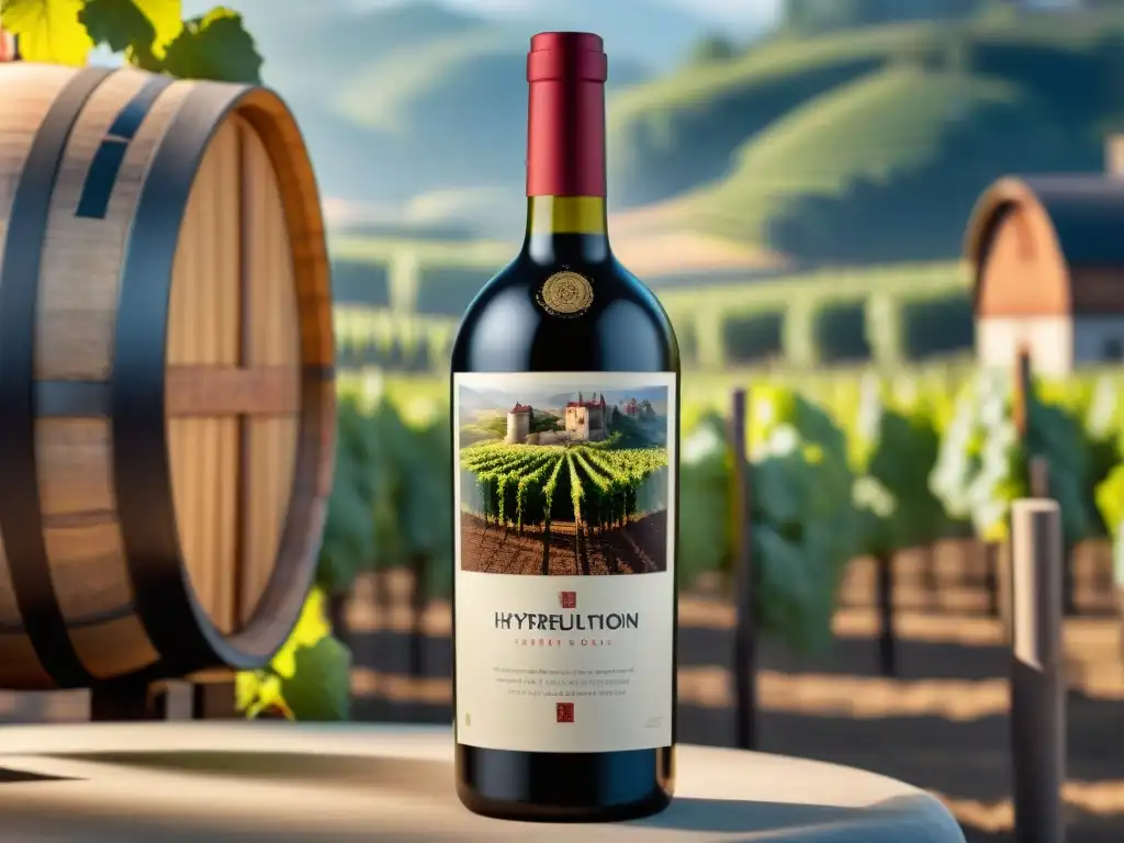 Vinos personalizados impresión 3D: Botella de vino personalizada con impresora 3D, detalle y precisión en bodega moderna