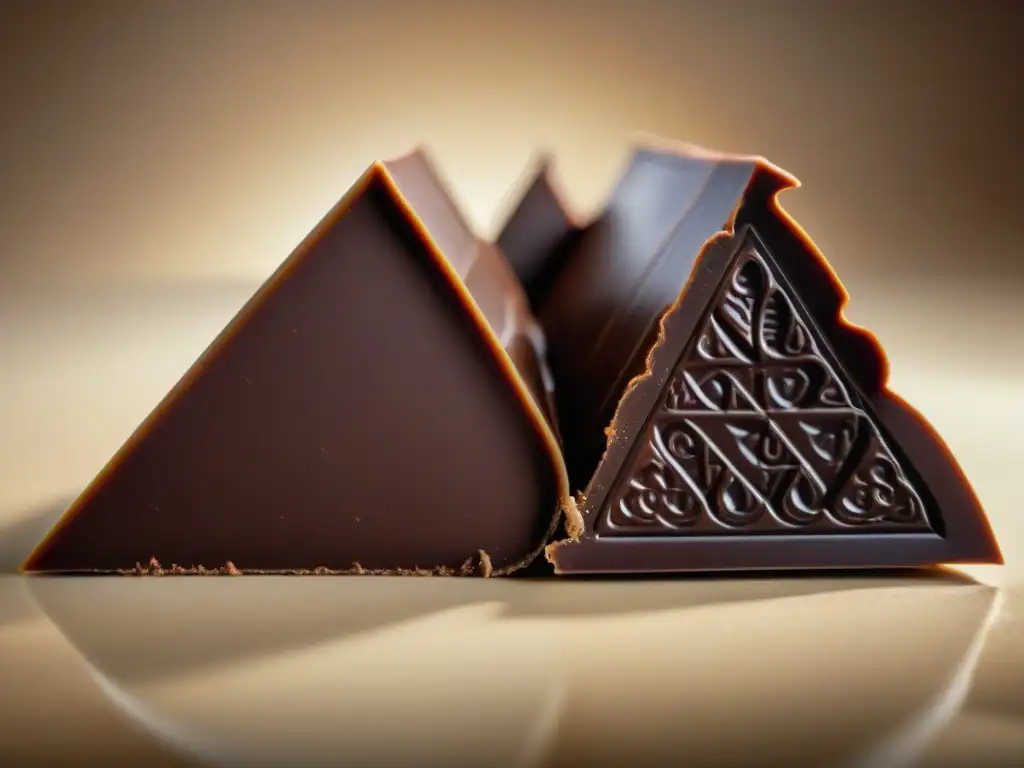 Comparación visual entre proceso molienda conchado chocolate artesanal: uno suave y brillante, el otro áspero y opaco